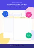 Vista previa - Refuerzo / NEE / Materiales de apoyo - 📋 Pack Registro de Conducta ABC | 100% Editable (Word + PDF+ imagen Imprimible) - Portada
