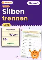 Vorschau - Arbeitsblätter - Silbentrennung am Zeilenende – Übungsheft Klasse 3 | 19 Arbeitsblätter mit Lösungen - Deckblatt