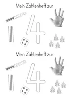 Vorschau - Arbeitsblätter - Zahlenheft zur Zahl 4 - Zahleinführung - Seite 2
