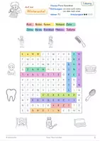 Vorschau - Arbeitsblätter - Wörter-Suchsel zum Thema „Meine Gesundheit“ – differenziert, aktivierend und kooperativ - Deckblatt