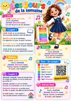 Aperçu - Fiches - Les jours de la semaine – Une chanson pour la maternelle - Page de couverture
