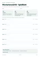 Vorschau - Arbeitsblätter - Würfelspiele zur Grammatik: Wortarten und Zeitformen - Seite 2