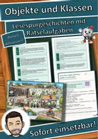 Vorschau - Arbeitsblätter - Objekte und Klassen – modellieren wie Informatiker – Lesespurgeschichte mit Rätselaufgaben (Klasse 10) - Deckblatt