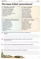 Vorschau - Arbeitsblätter - Schlaf und Erholung Arbeitsheft Klasse 5–6 - Seite 3