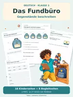 Vorschau - Arbeitsblätter - Das Fundbüro: Beschreiben Klasse 2 - Deckblatt