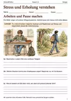 Vorschau - Arbeitsblätter - Stress und Erholung Arbeitsheft Klasse 5–6 - Deckblatt