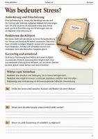 Vorschau - Arbeitsblätter - Stress und Erholung Arbeitsheft Klasse 5–6 - Seite 1