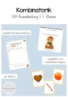 Vorschau - Stundenentwürfe - Kombinatorik (UV-Ausarbeitung | 1. Klasse) - Deckblatt