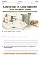 Vorschau - Arbeitsblätter - Körperpflege und Hygiene Arbeitsheft Klasse 5–6 - Deckblatt