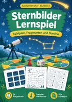 Vorschau - Arbeitsblätter - Sternbilder, Lernspiel, Klasse 4 - Deckblatt
