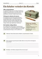 Vorschau - Arbeitsblätter - Schalter im Stromkreis Arbeitsheft Klasse 5–6 - Seite 1