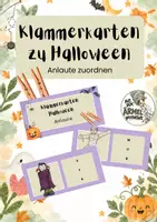 Vorschau - Spiele - Klammerkarten Wortschatz "Halloween" DaZ - Deckblatt