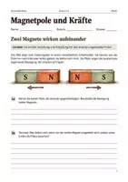 Vorschau - Arbeitsblätter - Magnetpole und Kräfte Arbeitsheft Klasse 5–6 - Deckblatt