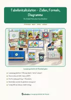 Vorschau - Arbeitsblätter - Tabellenkalkulation – Zellen, Formeln, Diagramme – Lesespurgeschichte mit Rätselaufgaben (Klasse 9) - Seite 1