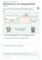 Vorschau - Arbeitsblätter - Wie kommt ein Ton zu uns? Klangwerkstatt Klasse 3 - Seite 1