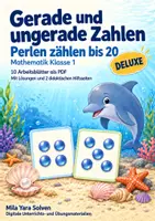 Vorschau - Arbeitsblätter - Gerade und ungerade Zahlen: Perlen zählen bis 20 | Mathematik Klasse 1 | Deluxe | 10 Arbeitsblätter als PDF - Deckblatt