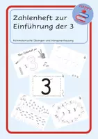 Vorschau - Arbeitsblätter - Zahlenheft zur Zahl 3 - Zahleinführung - Deckblatt