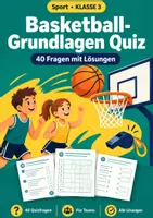 Vorschau - Arbeitsblätter - Basketball-Grundlagen, Quiz, Klasse 3 - Deckblatt