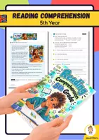 Vista previa - Hojas de trabajo - Reading Comprehension 5th Grade ESL · 10 Readings with Biography, Mystery and Legend - Portada