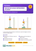 Vorschau - Stundenentwürfe - Wirbelsäule Doppel-S Klasse 5 6 (Std 3) - Deckblatt