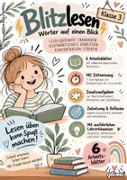 Vorschau - Unterrichtsreihen - BLITZLESEN KLASSE 3 | 6 Arbeitsblätter | Leseflüssigkeit & Sichtwortschatz - qlixu - Deckblatt