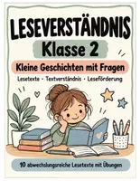 Vorschau - Arbeitsblätter - Leseverständnis Klasse 2 – Kleine Geschichten mit Fragen | Lesetexte, Textverständnis & Leseförderung - Deckblatt