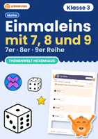 Vorschau - Arbeitsblätter - Einmaleins 7 8 9 Themenwelt Hexenhaus Klasse 3 | 19 Arbeitsblätter mit Lösungen - Deckblatt