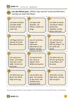 Vorschau - Arbeitsblätter - Herbst-Lesespiel: Wer bin ich? | 12 Ich-Rätsel mit Bild-Karten und Lösungswort, Arbeitsblatt Lineatur Klasse 2 | Klasse 2 | Deutsch, Lesen - Seite 3