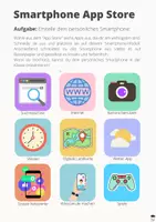 Vorschau - Mal- und Bastelvorlagen - Erstelle dein Smartphone - Handy basteln - Medienkompetenz - Seite 3