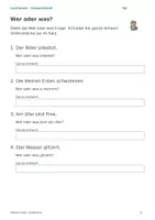 Vorschau - Arbeitsblätter - Sätze genauer bauen: Subjekt und Prädikat – Klasse 3 - Seite 2