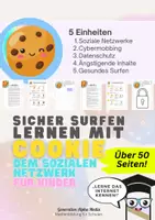 Vorschau - Arbeitsblätter - Sicher Surfen lernen mit Cookie - Medienkompetenz - Deckblatt