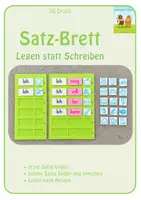 Vorschau - Fördermaterial/Inklusion - Satz-Brett – Sätze bilden: Legen statt Schreiben | 3D-Druck - Deckblatt