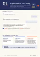 Vorschau - Stundenentwürfe - Argumentieren und Erörtern Klasse 8/9 – Komplette Unterrichtsreihe: 6 Module von Argument bis Klassenarbeit - Seite 1