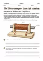 Vorschau - Arbeitsblätter - Elektromagnete Arbeitsheft Klasse 5–6 - Deckblatt