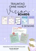 Vorschau - Arbeitsblätter - Traumtag ohne Handy - Vision Boards - Deckblatt