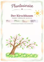 Vorschau - Lehrpläne/Lehrermaterial - Phantasiereise "Der Kirschbaum" - mit DaZ-Wortkarten - Deckblatt