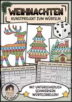 Vorschau - Mal- und Bastelvorlagen - Weihnachtsdeko Klassenzimmer, Dekoration, Fensterbilder, Boho, Sketchnotes würfeln - Deckblatt