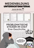 Vorschau - Arbeitsblätter - Sticker im Chat - Klassenchat und Cybermobbing - Deckblatt
