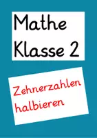 Vorschau - Arbeitsblätter - Einmaleins-Vorübung: Zehnerzahlen halbieren am Hunderterfeld (4 AB) - Seite 3