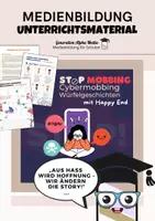 Vorschau - Arbeitsblätter - Cybermobbing Prävention - Würfelgeschichten - Deckblatt