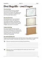 Vorschau - Arbeitsblätter - Durchsichtig, durchscheinend oder undurchsichtig Arbeitsheft Klasse 5–6 - Seite 1
