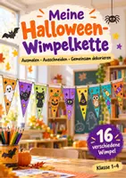 Vorschau - Arbeitsblätter - Halloween-Wimpelkette zum Ausmalen – 16 Wimpel | kostenloses Halloween-Freebie - Deckblatt