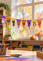 Vorschau - Arbeitsblätter - Halloween-Wimpelkette zum Ausmalen – 16 Wimpel | kostenloses Halloween-Freebie - Seite 1