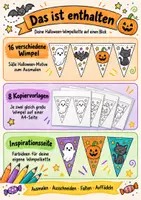 Vorschau - Arbeitsblätter - Halloween-Wimpelkette zum Ausmalen – 16 Wimpel | kostenloses Halloween-Freebie - Seite 2