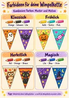 Vorschau - Arbeitsblätter - Halloween-Wimpelkette zum Ausmalen – 16 Wimpel | kostenloses Halloween-Freebie - Seite 3