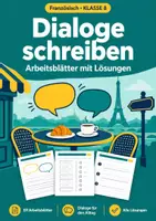 Vorschau - Arbeitsblätter - Dialoge schreiben, Arbeitsblätter, Klasse 8 - Deckblatt