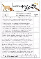 Vorschau - Arbeitsblätter - Mini-Lesespur Post (2. Klasse) - Seite 3