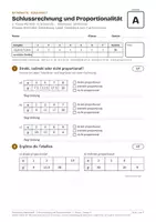 Vorschau - Klassenarbeiten - Schularbeit Schlussrechnung 2. Klasse MS/AHS - Deckblatt