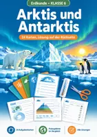 Vorschau - Test - Arktis Antarktis, Aufgabenkarten, Klasse 6 - Deckblatt