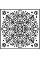anteprima - Materiale per pittura e bricolage - 5 mandala di Natale da colorare - Pagina 2
